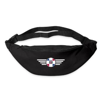 J’aime la République dominicaine Design T-Shirt - Sac banane - noir - Devant