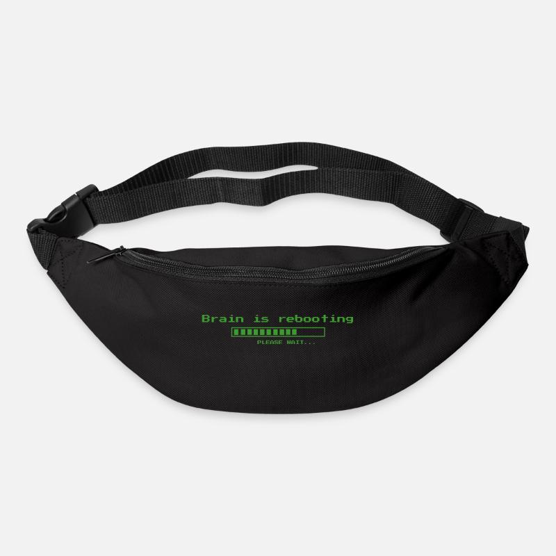 Brain is rebooting, please wait ... - Bum bag - black