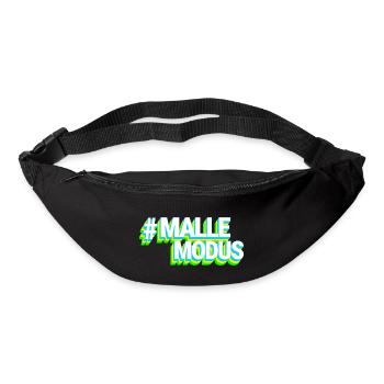 #MALLEMODUS Blau/Grün - Gürteltasche - Schwarz - Vorne