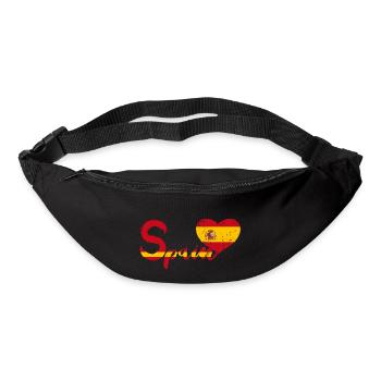 L'Espagne avec le coeur - Sac banane - noir - Devant