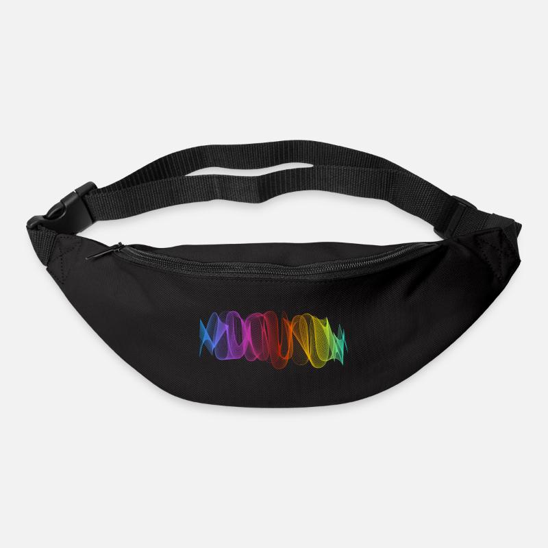 Abstract Lines Design 10 - Bum bag - black