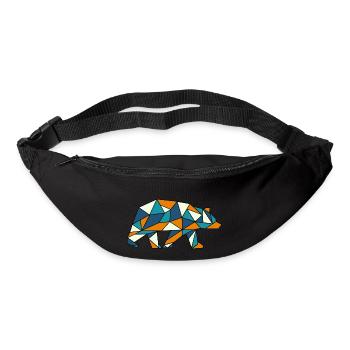 Bear Grizzly Polar Bear Geometry - Bum bag - black - Front