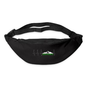 Erzgebirge Berg und Wald Pulsschlag - Gürteltasche - Schwarz - Vorne