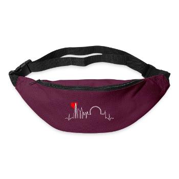 Urban Skyline Heartbeat - Bum bag - burgundy - Front