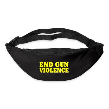 End gun violence - Sac banane - noir - Devant