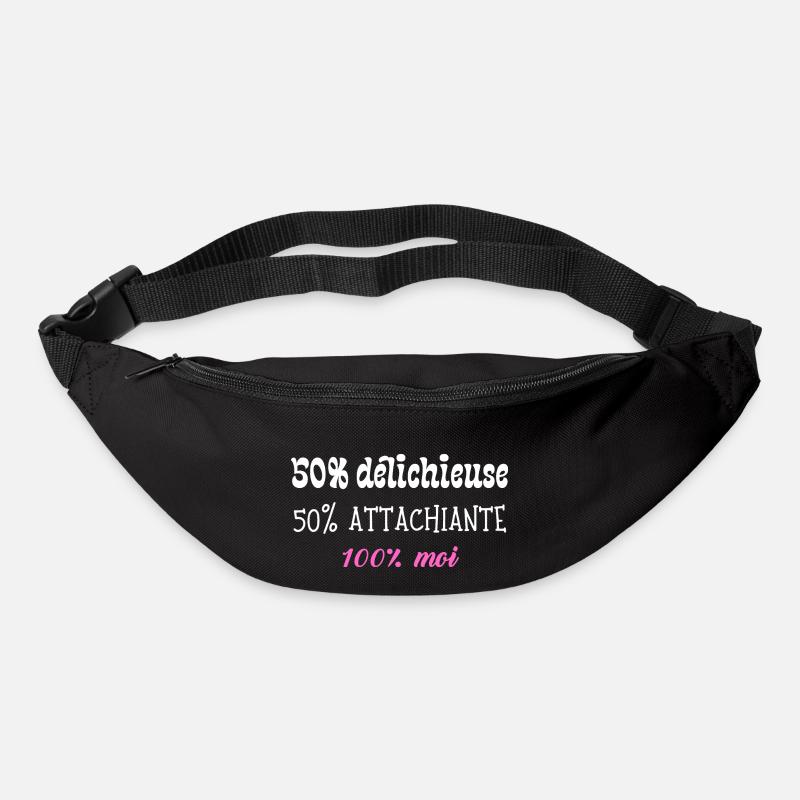 Delichieuse et attachiante - Sac banane - noir
