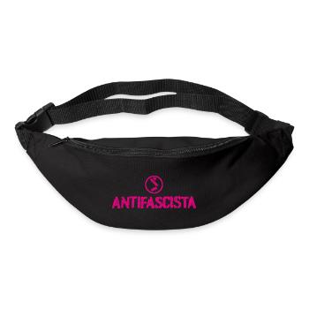 Antifasciste - Sac banane - noir - Devant