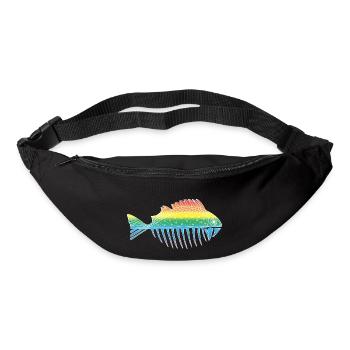 Poisson - Sac banane - noir - Devant