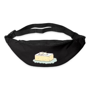 Cat on Toast: A Minimalist Work of Art - Bum bag - black - Front