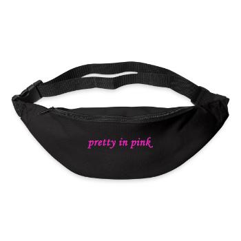 Jolie en rose - Sac banane - noir - Devant