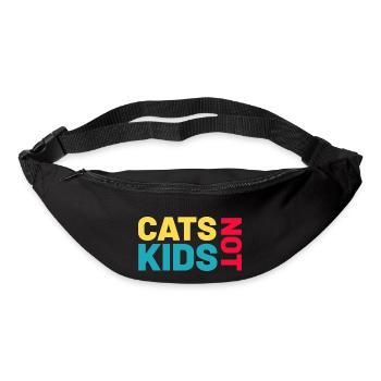 Les chats, pas les enfants, le chat qui dit - Sac banane - noir - Devant