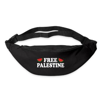 Free palestine - Bum bag - black - Front