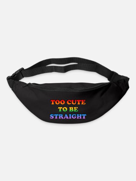 Too cute to be straight - Bum bag - black