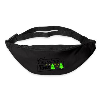 christmas time - Gürteltasche - Schwarz - Vorne
