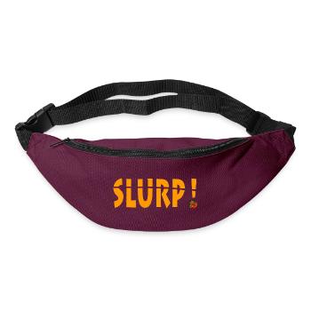 Vibrant Slurp Exclamation Graphic Design - Bum bag - burgundy - Front
