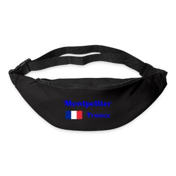 Montpellier, France- Stylish prints - Bum bag - black - Front