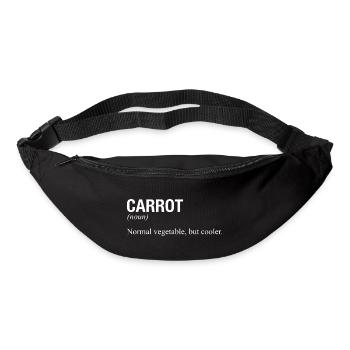 CAROTTE - Sac banane - noir - Devant