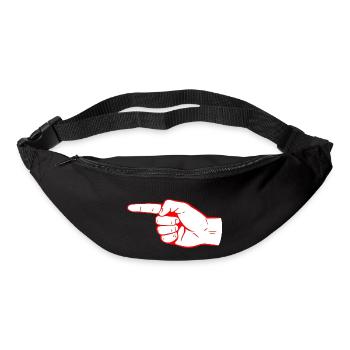 index finger - Bum bag - black - Front