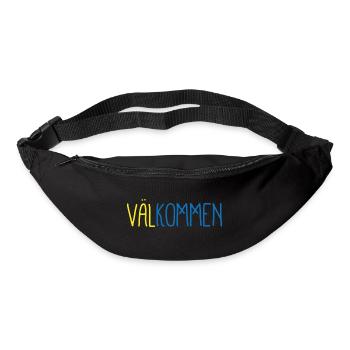 Welcome flag patriot gift home sweden - Bum bag - black - Front