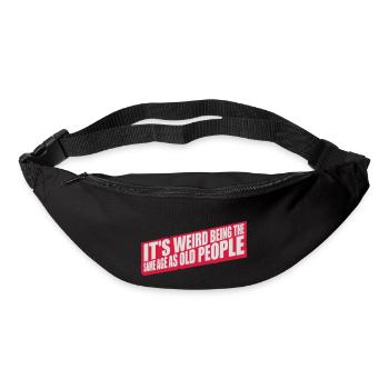 being old people age - Gürteltasche - Schwarz - Vorne