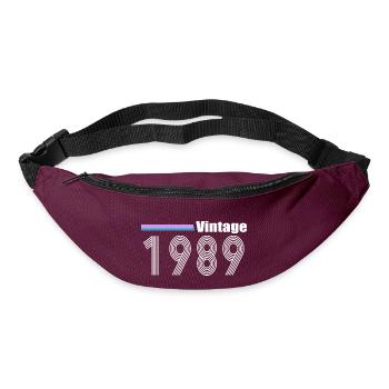 1989 - Bum bag - burgundy - Front