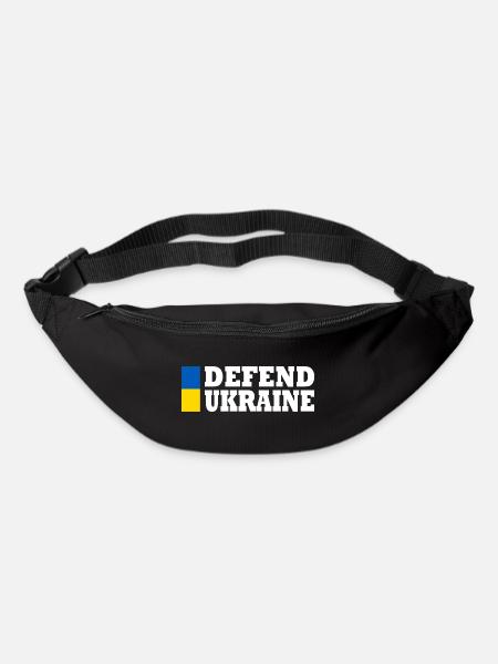 Defend ukraine - Gürteltasche - Schwarz