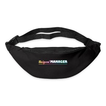 Design Feelgood Manager white colorful - Bum bag - black - Front