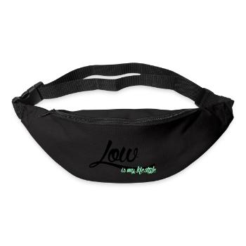 low is my lifestyle - Gürteltasche - Schwarz - Vorne