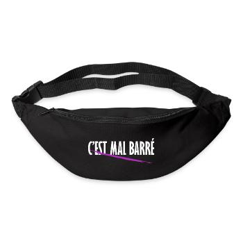 C'est mal barré - Sac banane - noir - Devant