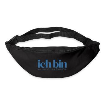 Ich bin nur aus Versehen freundlich - Gürteltasche - Schwarz - Vorne