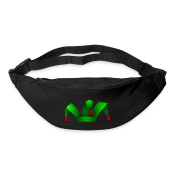 clown harlekin hofnarr kasper komiker narr witzbol - Gürteltasche - Schwarz - Vorne