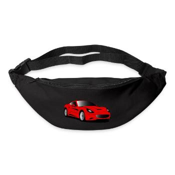 sport car red - Gürteltasche - Schwarz - Vorne