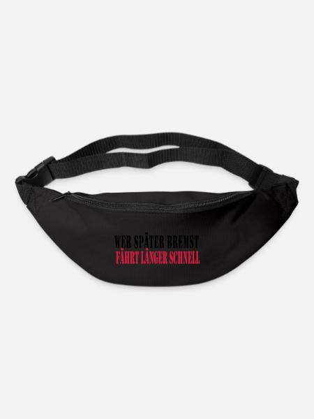 wer_spaeter_bremst_faehr - Sac banane - noir