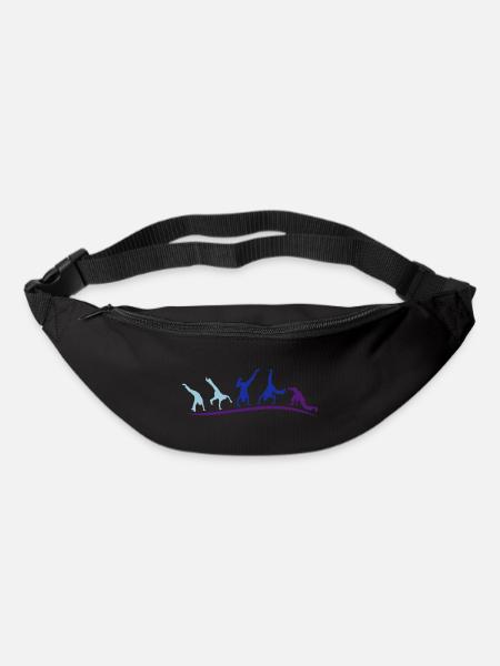 animation capoeira groupe - Sac banane - noir