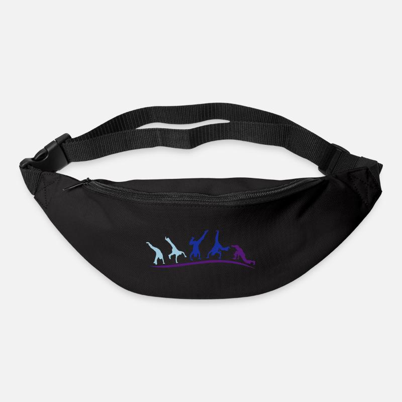 animation capoeira groupe - Sac banane - noir