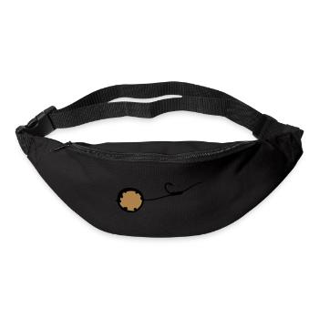 (haken_mit_boilie_2c) - Gürteltasche - Schwarz - Vorne