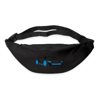 Rennauto Cool Sportwagen Rennwagen - Gürteltasche - Schwarz - Vorne