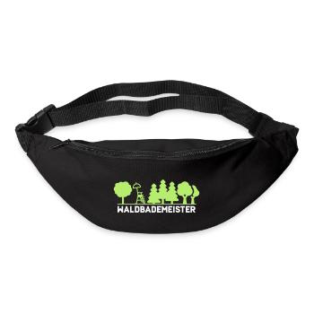 Waldbademeister fürs Waldbaden und Waldbad - Gürteltasche - Schwarz - Vorne