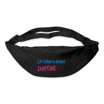 Menuisier / Menuiserie / Bois / Charpentier - Sac banane - noir - Devant