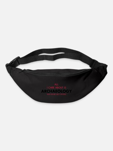 all i care about is archaeology - Bum bag - black