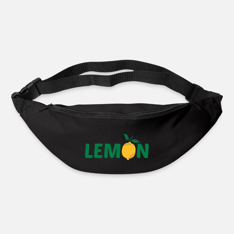 Logo Design LEMON - Gürteltasche - Schwarz