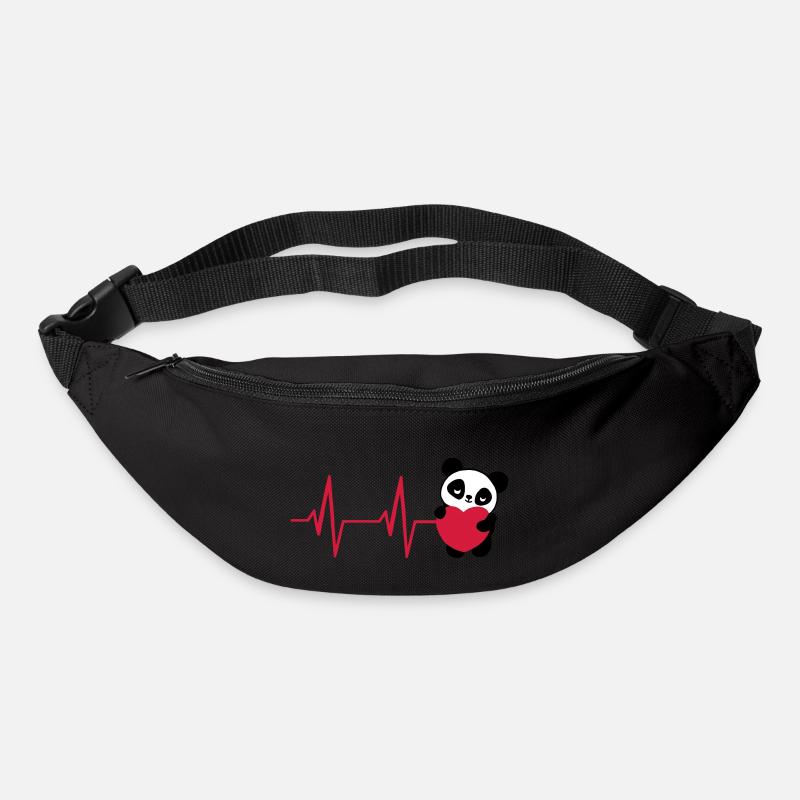 ECG Panda - Sac banane - noir