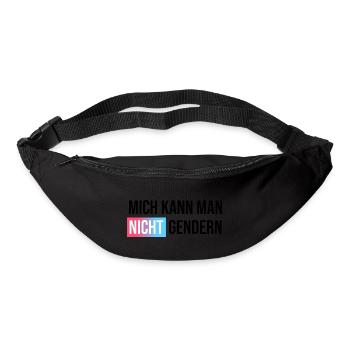 Mich kann man nicht gendern - Gürteltasche - Schwarz - Vorne
