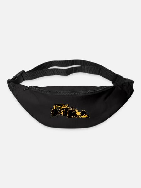 Voiture de course - Sac banane - noir