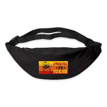 J'peux pas j'ai escalade vintage - Sac banane - noir - Devant