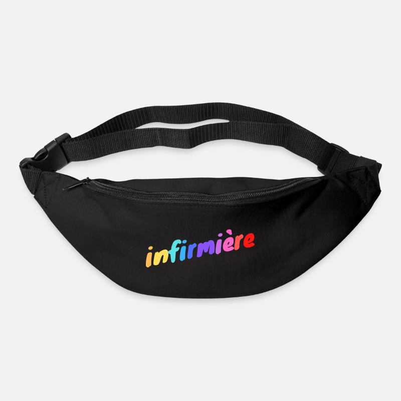 Infirmière (multicolore) - Sac banane - noir