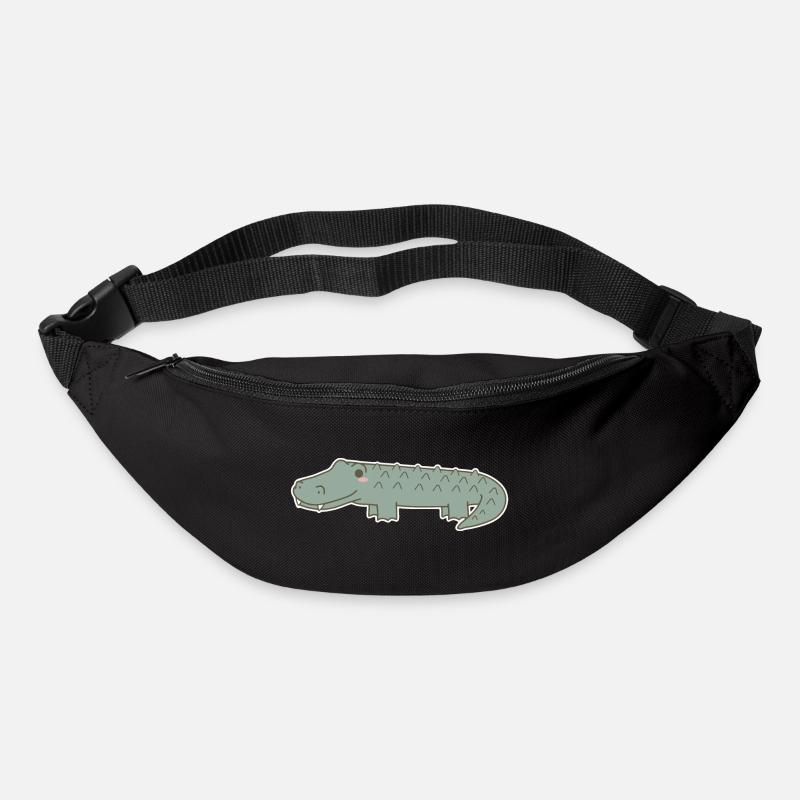 Krokodil - Gürteltasche - Schwarz