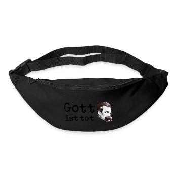 Friedrich Nietzsche Gott ist tot - Gürteltasche - Schwarz - Vorne