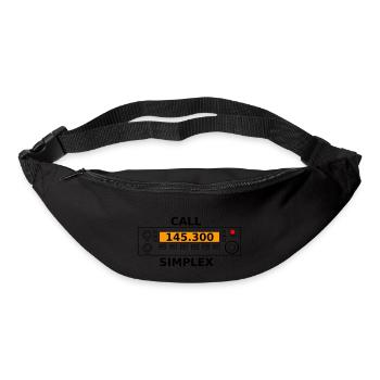 Radio call 145.300 Mhz ham radio - Bum bag - black - Front