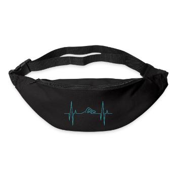 Le nageur - Sac banane - noir - Devant
